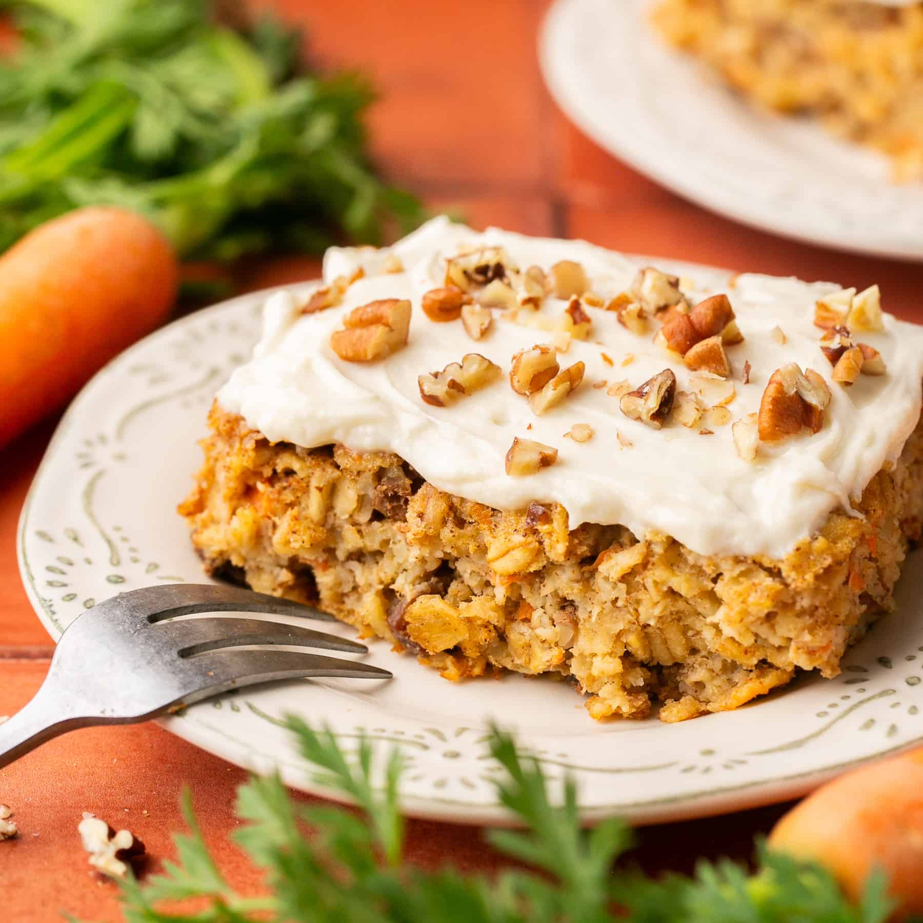 Protein-Packed Carrot Cake Oats with Cream Cheese Swirl